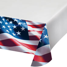 Freedom Flag Paper Lined Table Cover 54x96