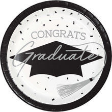 Graduation White 7in Plates 18ct