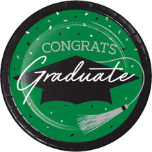 Graduation Green 7in Plates 18ct