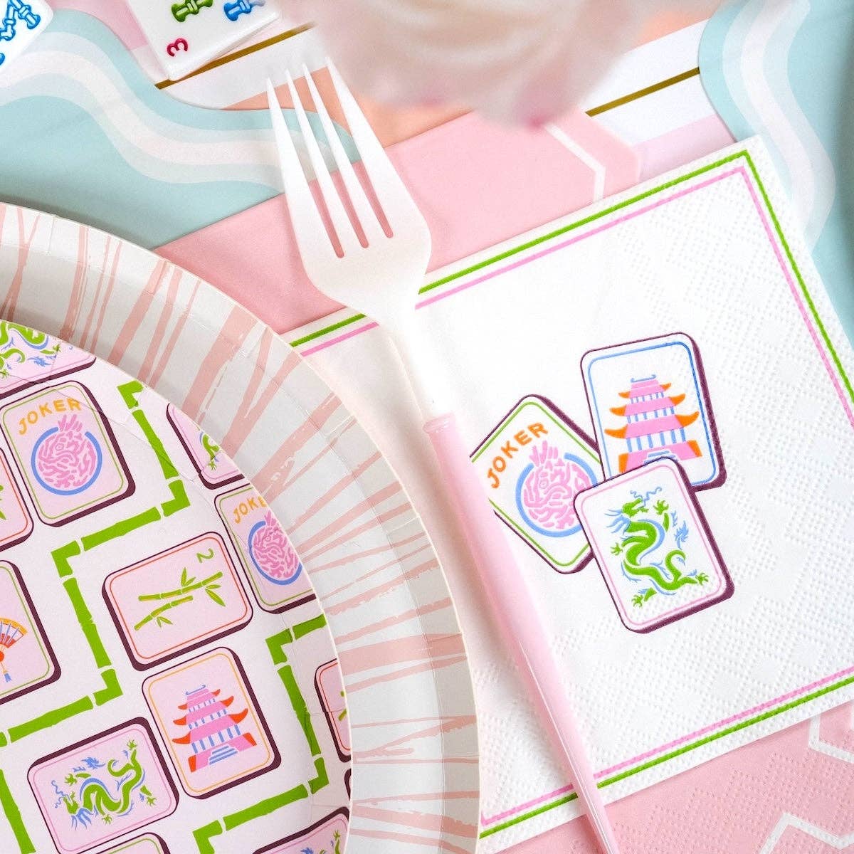 Mahjong Cocktail Napkins 16ct