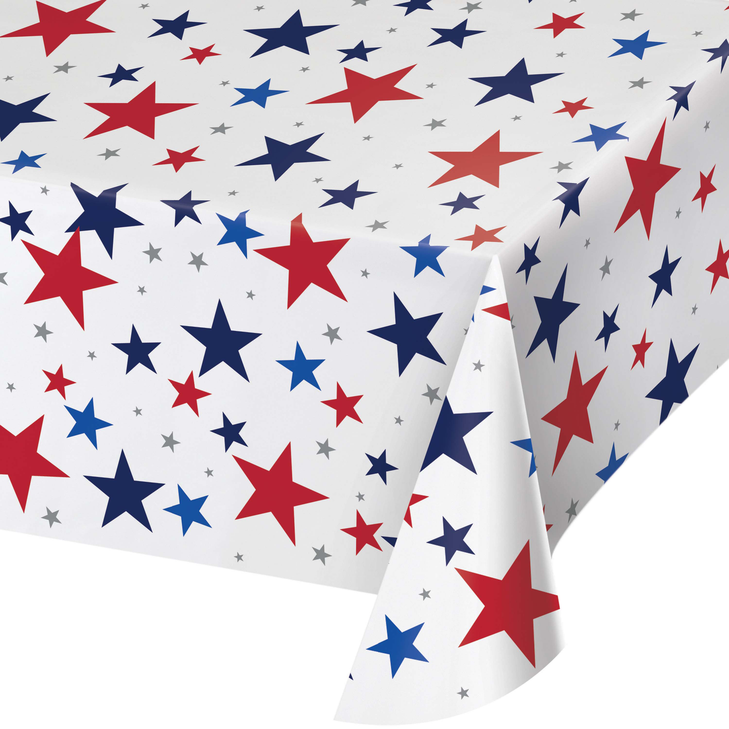 Patriotic Stars Paper Table Cover 54x96
