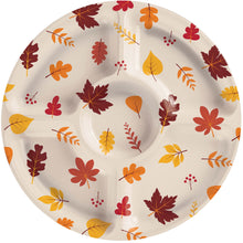 Fall Plastic Compartment Tray 14”
