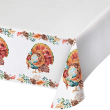 Tasteful Turkey Paper Table Cover 54 x 96