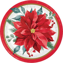 Festive Floral 7in Plates 8ct