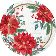 Festive Floral 9in Plates 8ct