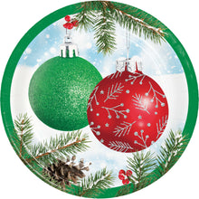 Classical Christmas 7in Plates 8ct