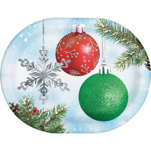 Classical Christmas 9.25" x 12" Oval Plates 8ct