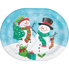 Frosty Friends 9.25" x 12" Oval Plates 8ct