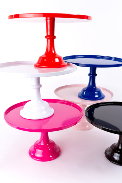 White Melamine Pedestal Cake Stand