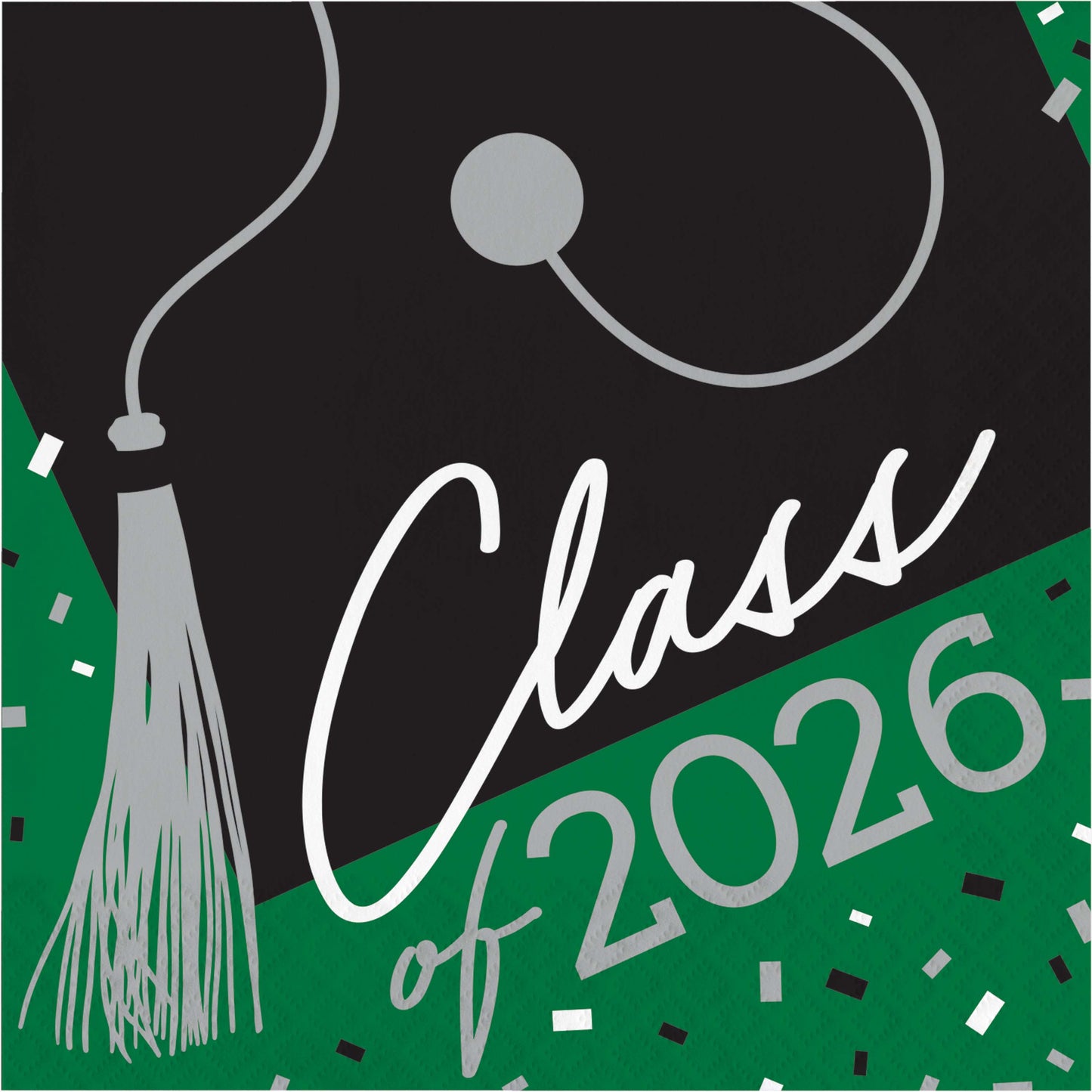 Graduation Green 2026 Lunch Napkins 36ct