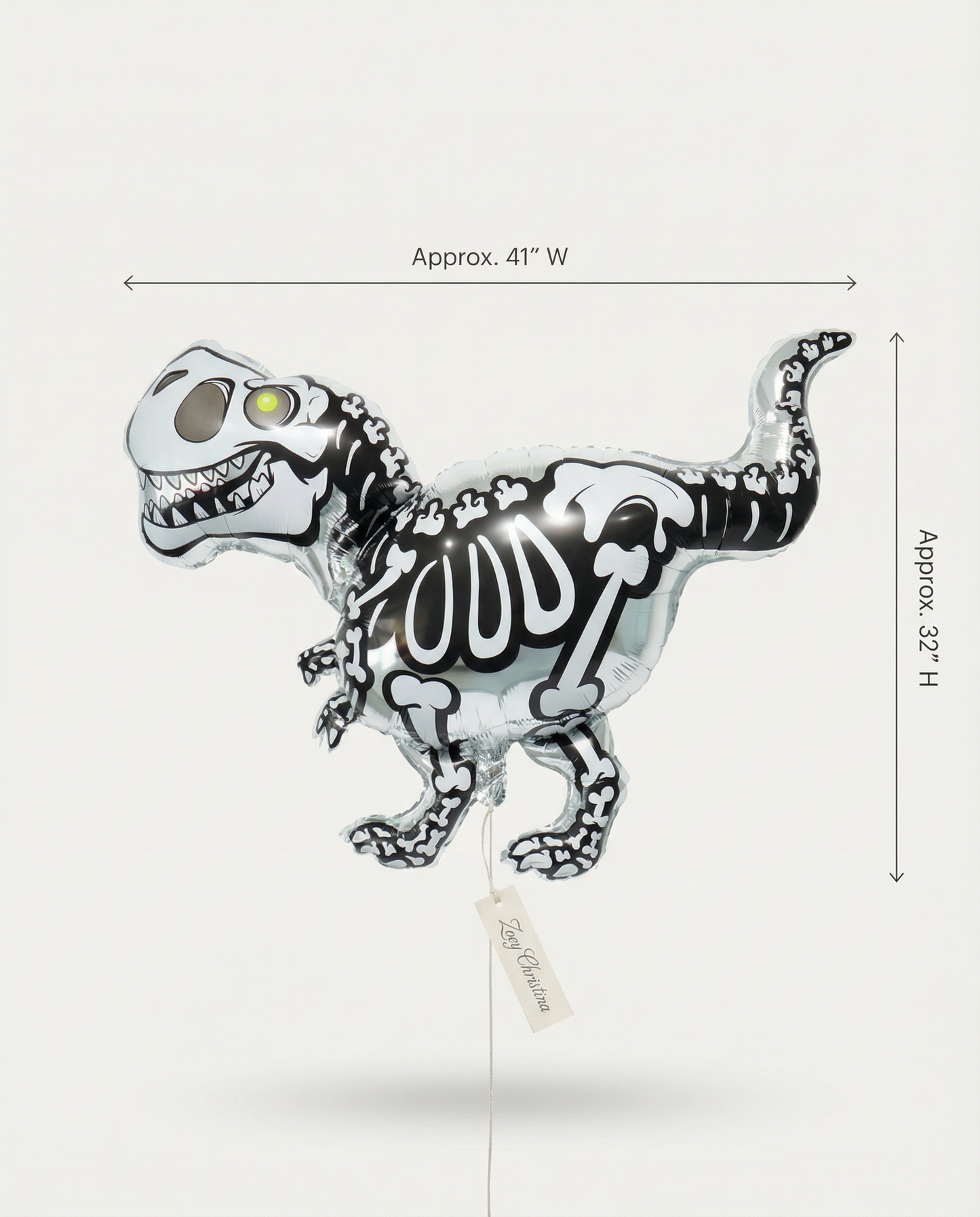 #400 Skeleton Dinosaur Foil Balloon
