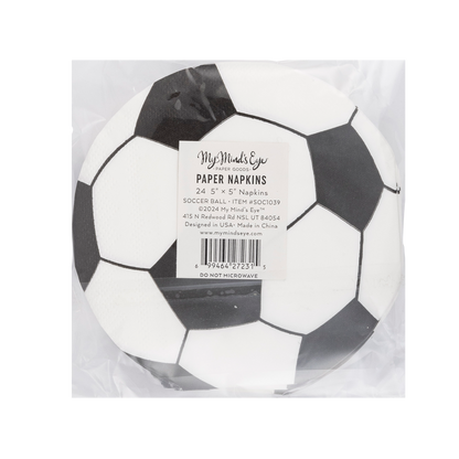 Soccer Ball Napkins 24ct
