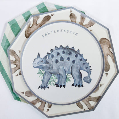Dinosaur Paper Plates – 8 in Partyware