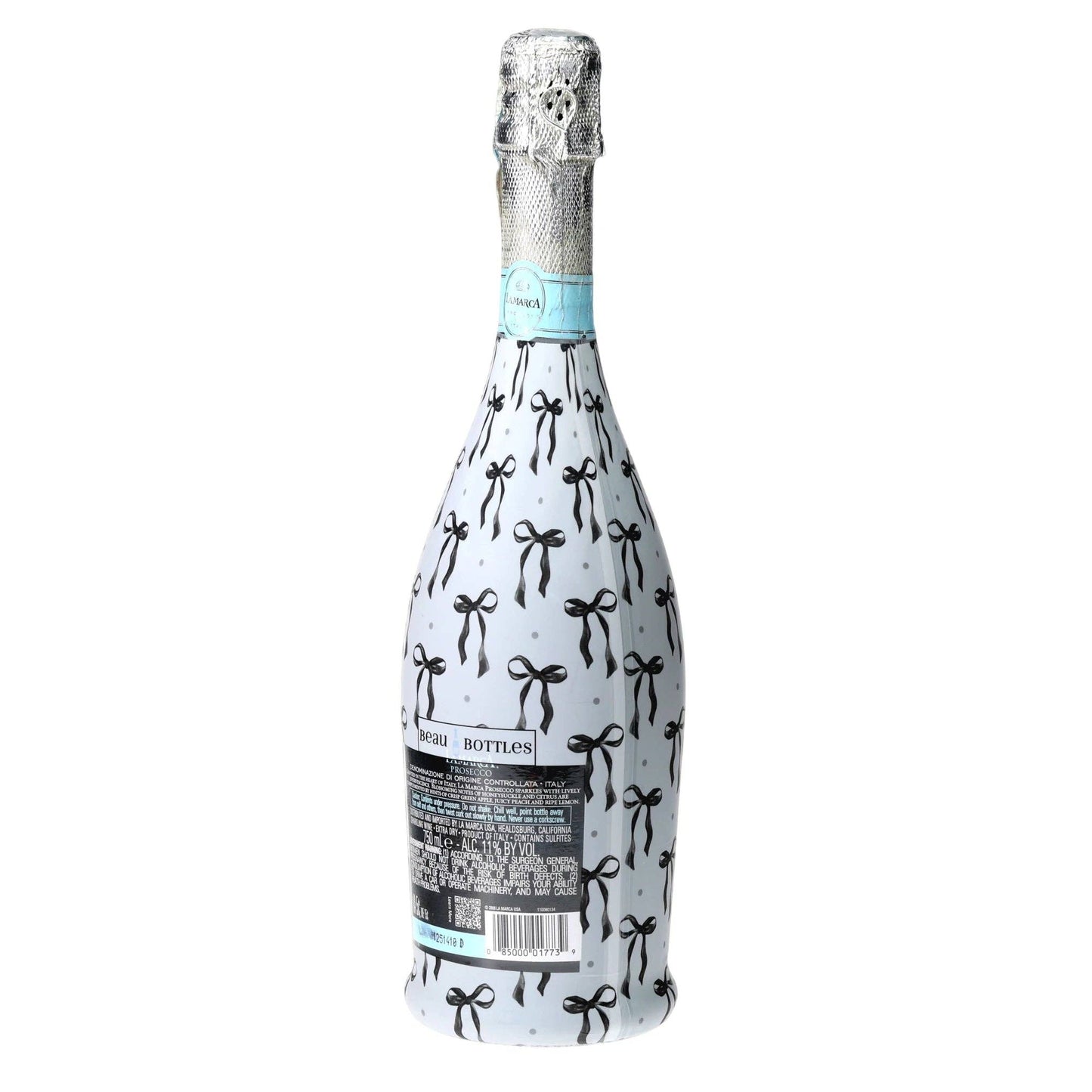 Beau Bottles Grandmillennial Black Bows - Prosecco Collection