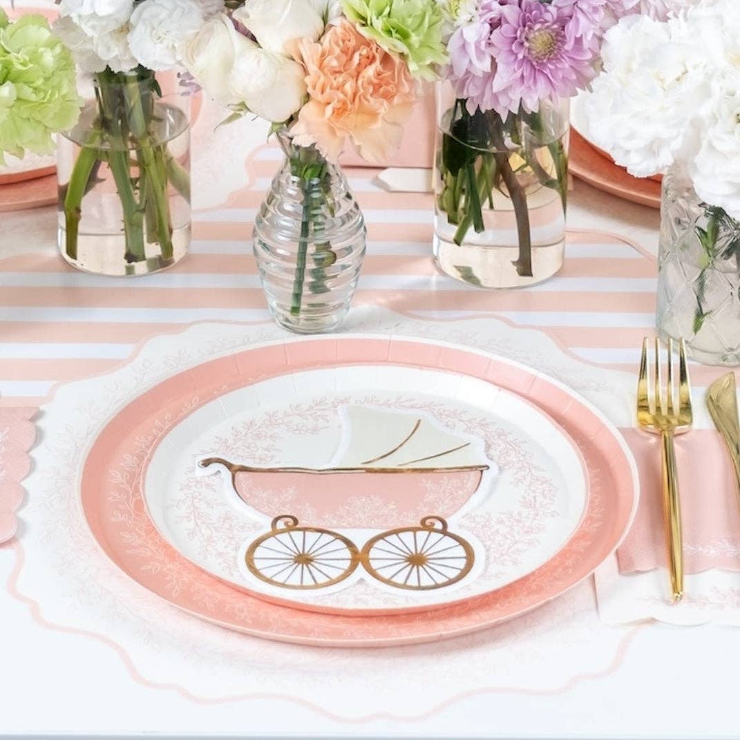 Floral Elegance Pink Placemats 12ct