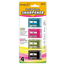 Pencil & Crayon Sharpeners 4ct