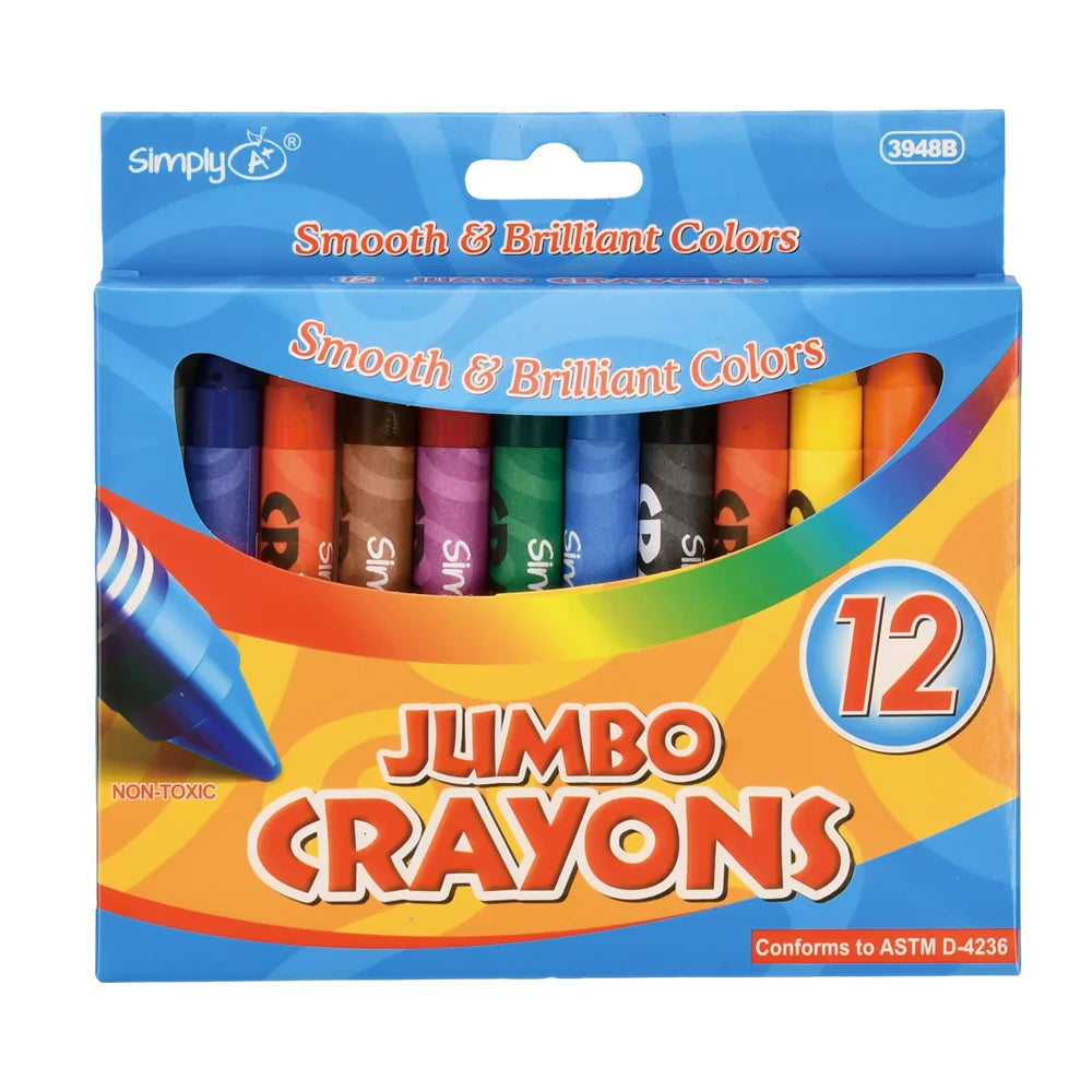 Jumbo Crayons 12 Colors