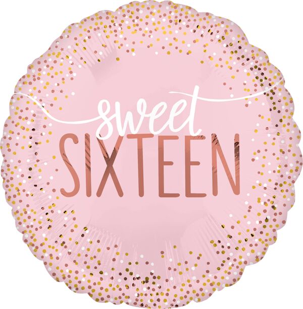#081 Sixteen Blush 18in Balloon