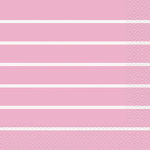 Lovely Pink Thin Stripes Luncheon Napkins 16ct