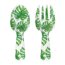 2-Piece Monstera Melamine Salad Server