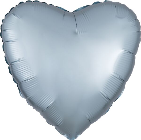 Luxe Pastel Blue Heart 18in Balloon