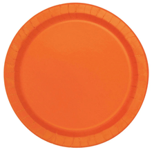 Orange 10in Paper Plates 20ct