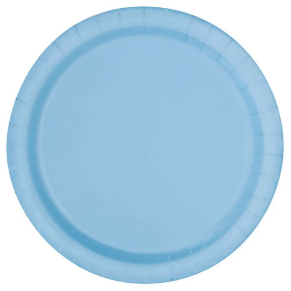 Light Blue 10in Paper Plates 50ct