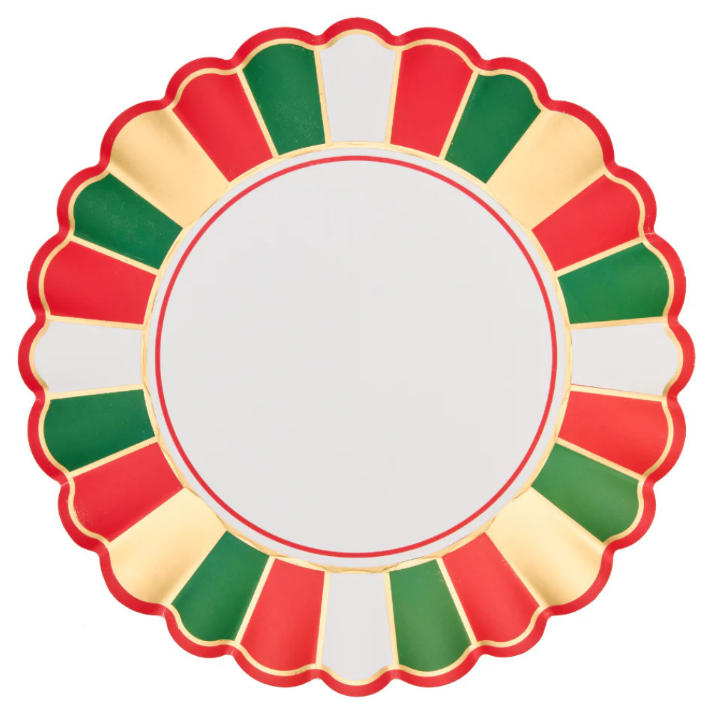 Joyful Christmas 10.5in Dinner Plates 8ct