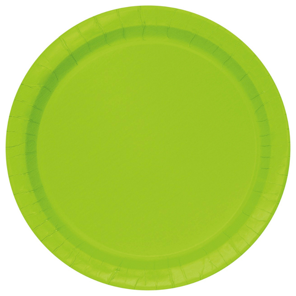 Kiwi Green 10in Paper Plates 50ct
