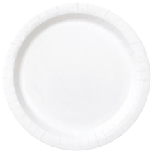 White 10in Paper Plates 20ct