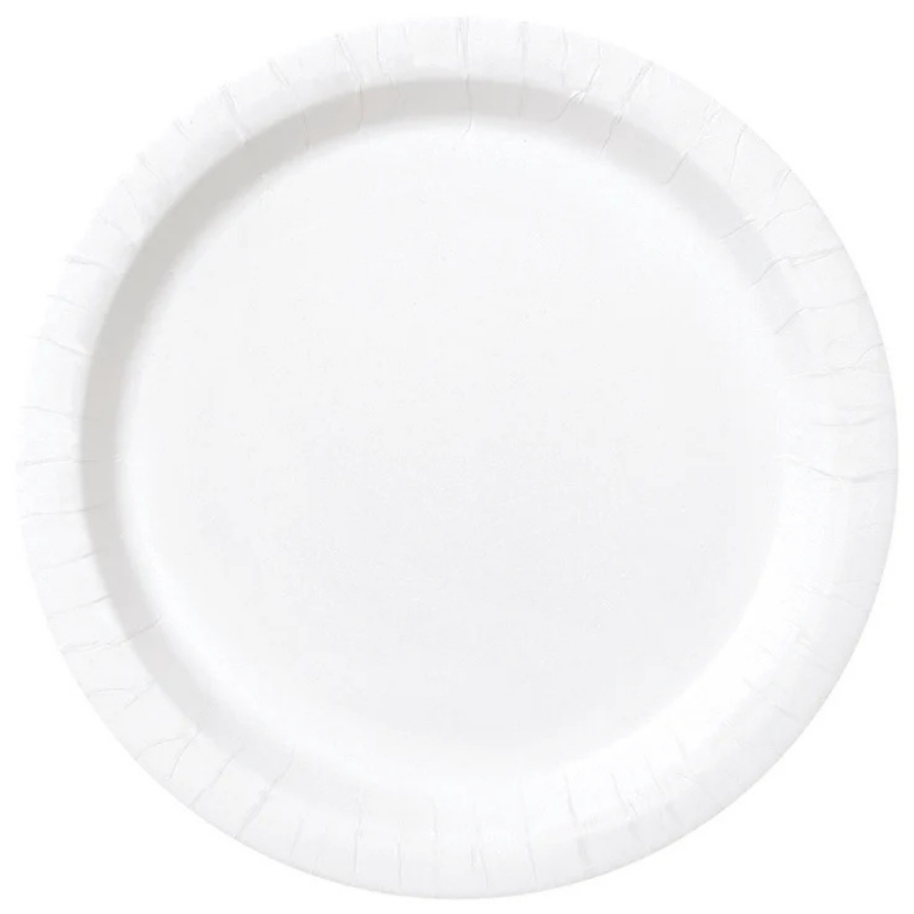 White 10in Paper Plates 20ct