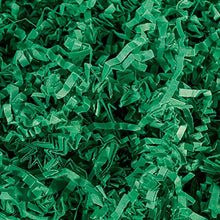 Green Crinkle Cut Shred Tissue Paper 2oz