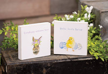Everybunny Welcome Square Block, 2 Assorted