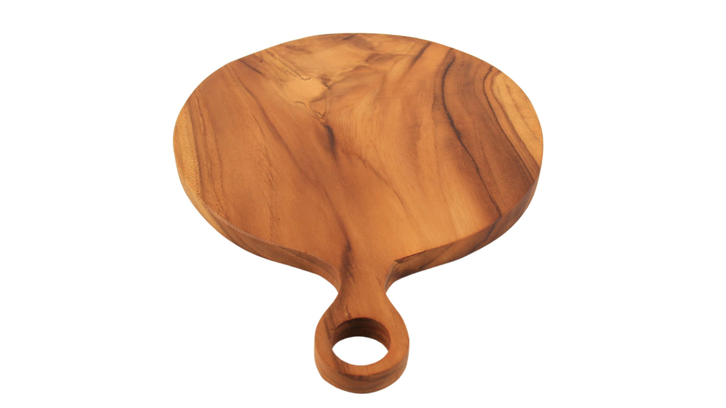 Round Teak Charcuterie Board