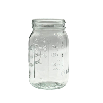 6.5"H Mason Jar Clear Glass Vase