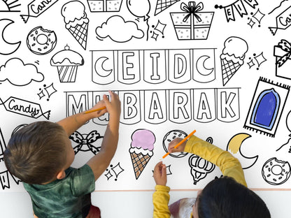 Huge Ramadan  Coloring Poster | Coloring Table Cover