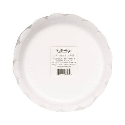 Teddy Bear Baby 7in Dessert Plates 8ct