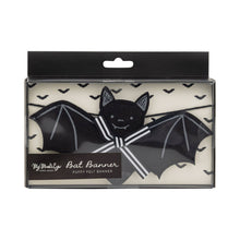 Puffy Felt Bats with Bow Banner