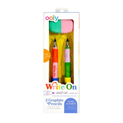 Write On Graphite Pencil and Eraser Set - 3 PC