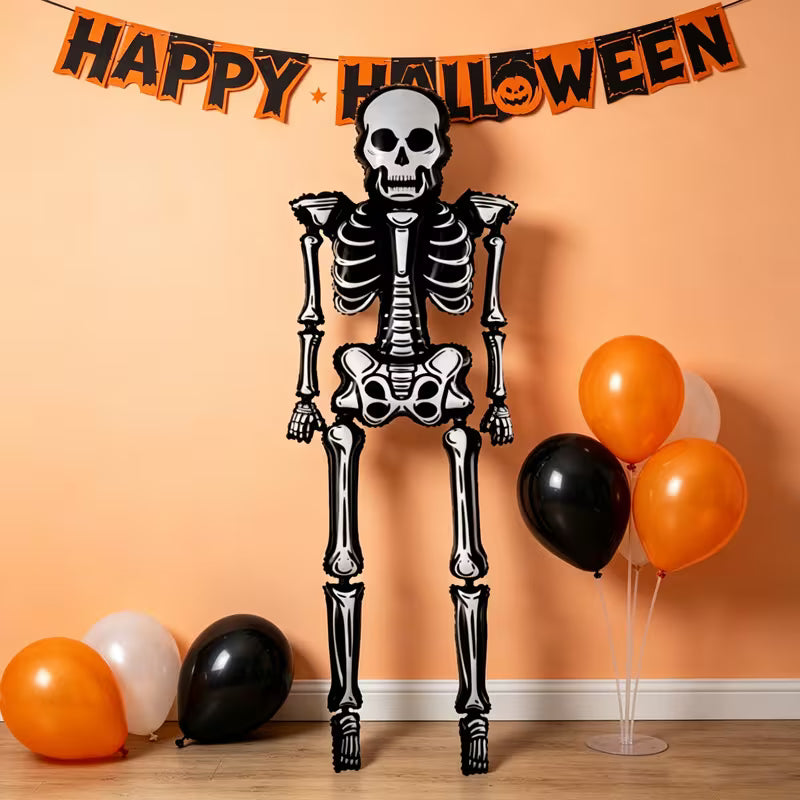 S58 Giant Skeleton 8ft Balloon - Air-Filled