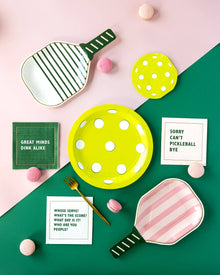 Pickleball Shaped Paper Cocktail Napkins 24ct