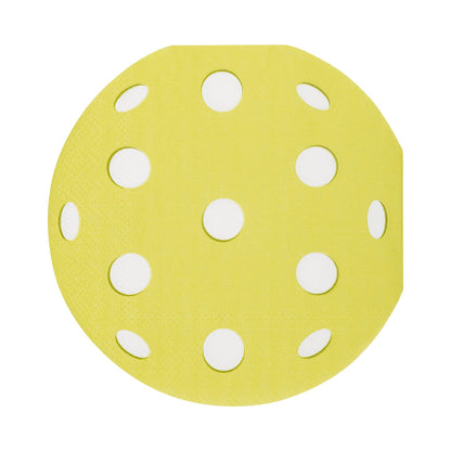 Pickleball Shaped Paper Cocktail Napkins 24ct