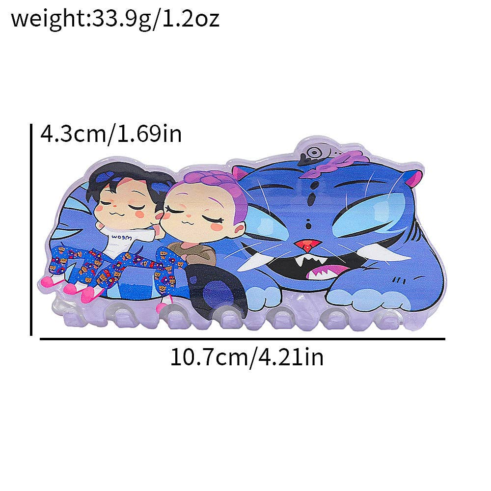 KPOP demon hunters Acrylic hair claw clip