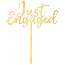Just Engaged Cake Topper