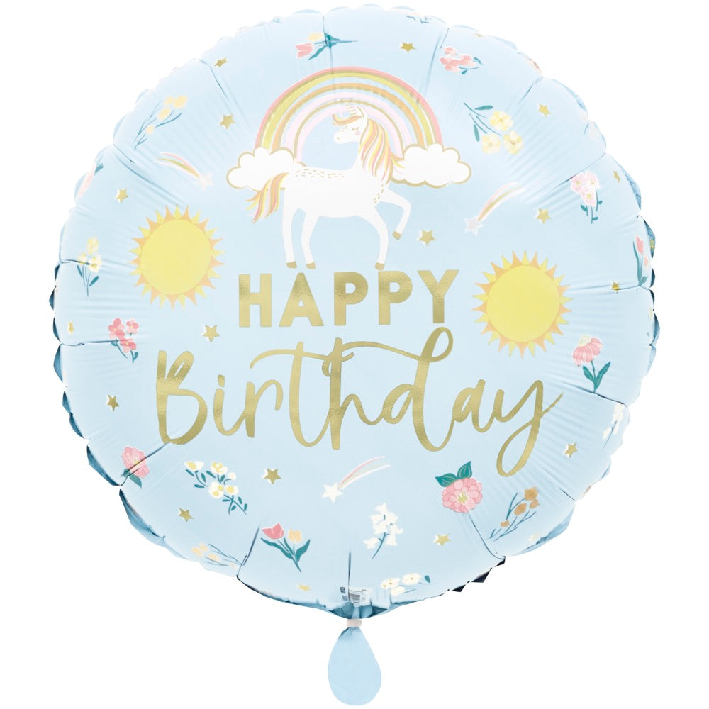 #169 Dainty Unicorn 17in Balloon