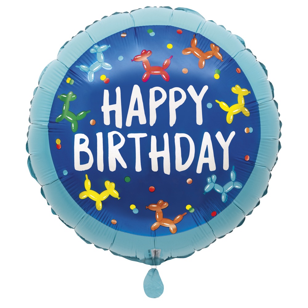 Balloon Dog Birthday 18in Mylar Balloon