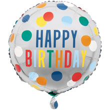 #062 Happy Birthday Dots 17in Balloon