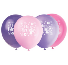 Birthday Blossoms 12in Latex Balloons 8ct