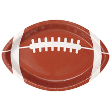 Tailgate Football Shaped 9.25in Dinner  Plates 8ct