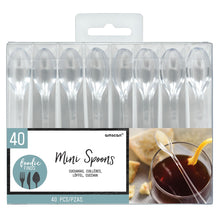 Mini Plastic Spoons 4in - Clear 40ct